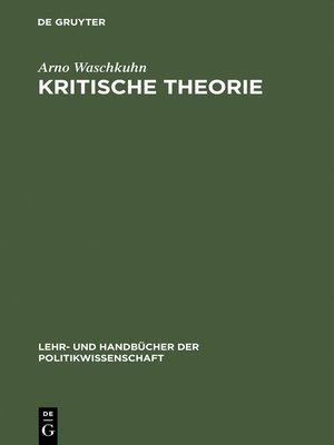 cover image of Kritische Theorie